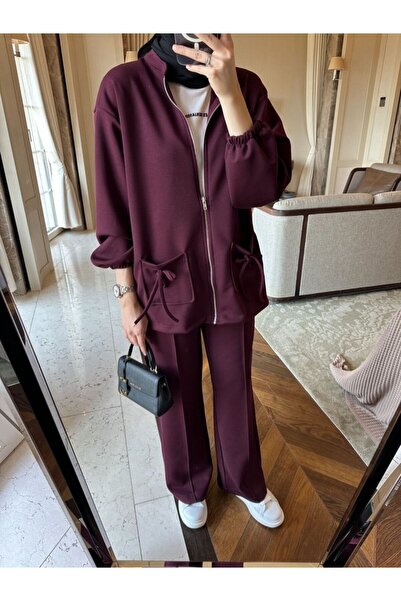 Oxygen Scarfs Premium 0Ysho Fabric Liona Women's Hijab Two-Piece Set Tk100256