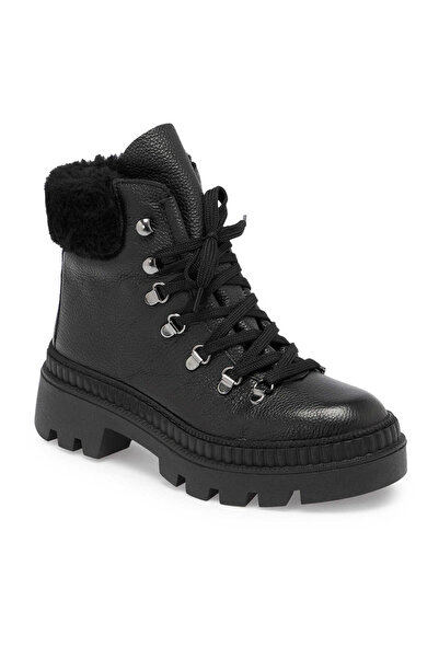 Tergan Siyah Hakiki Deri Kadın Casual Bot - K24K1BT67545-A41