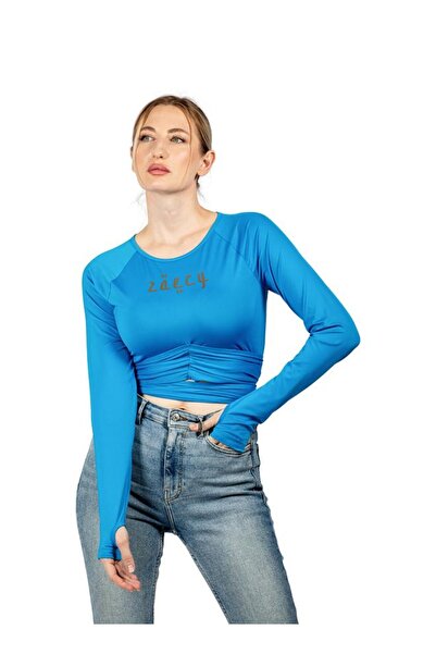 Zaecy بلوزة نسائية ملفوفة