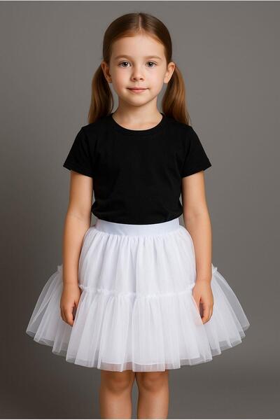Gala fustă pentru fetiță cu șase volane tutu