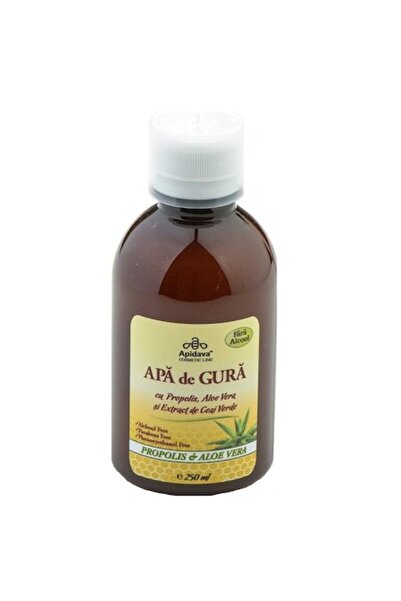 Apidava Cosmetic Line Apă de gură Apidava cu propolis, aloe vera și extract de ceai verde, 250 ml