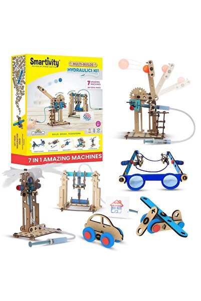 Smartivity مجموعة أدوات هيدروليكية متعددة الاستخدامات 7 في 1، لعبة STEM DIY ل...