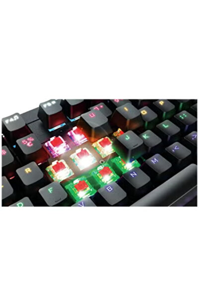 Trust GXT 863 Mazz Mechanical Keyboard Dutch QWERTY, Outemu Red Switch, 14 Color Modes, USB