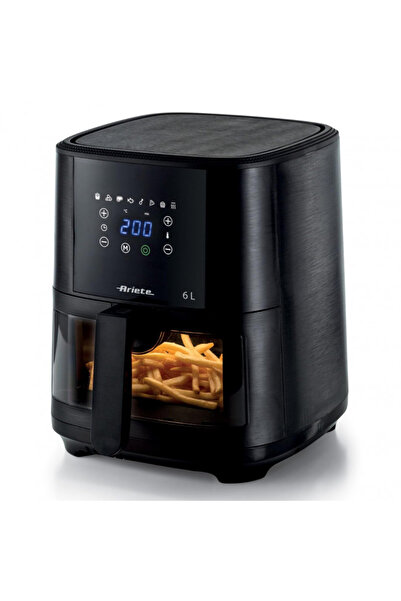 ARIETE Friteuză cu aer cald MAXI 4626/00, 1300 W, 6 l, 8 programe, 35-200 °C, ecran tactil LCD, negru