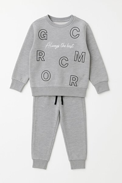 Yalçınoğlu Kids Children's Bottom and Top Set – 3 Thread Count Fleece-Lined Thick Fabric, Comfortable Winter Set I Warm, Soft and Comfortable