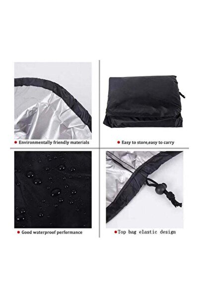 COOYA Waterproof Grill Cover Black 145cm