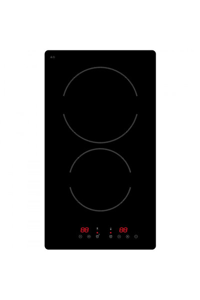 Crown Plită ceramică încorporabilă VCPK32.C, 3000W, dublă, temporizator 90 min, neagră