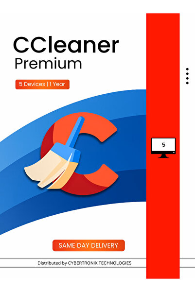 CCleaner بريميوم | ٥ أجهزة لمدة عام | ترخيص رقمي | توصيل في نفس اليوم