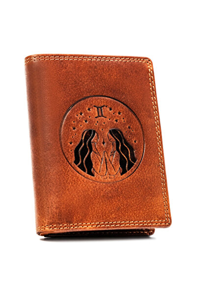 Other Large men's leather wallet with embossed zodiac sign - Peterson