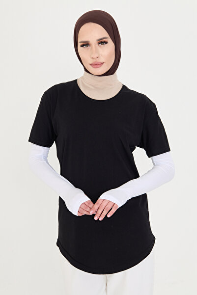 HÜRREMBONE SARAYDAN GELEN GÜZELLİK Mânecă albă pentru hijab, cu fixare prin d...