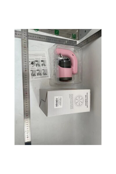 Danex Flippy lint, hair and dust remover with LED, stainless steel blades, adjustable handle, pink