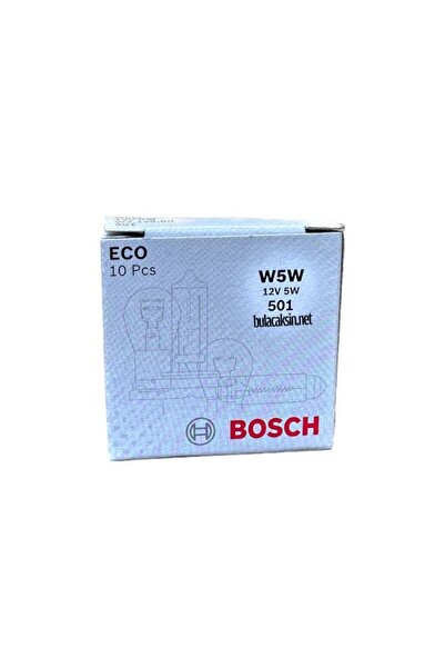 Bosch ECO Dipsiz Ampul 12V 5W T10 W5W 10'lu Paket