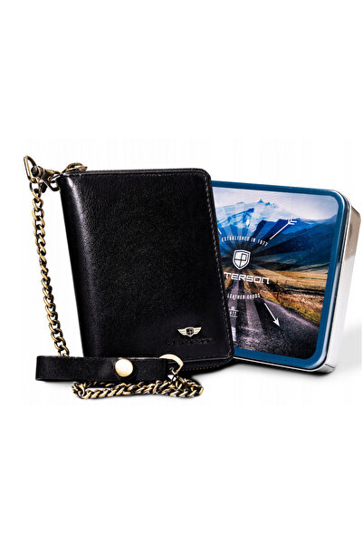 Other Large men's leather wallet with zipper - Peterson