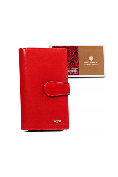 Other Large women's leather wallet with zipper and snap closure - Peterson