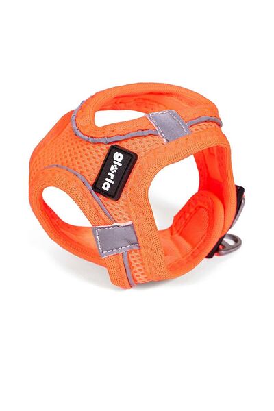 Gloria Ham pentru câini Air Mesh Trek Star reglabil portocaliu, mărimea XXXS (18-20 cm)