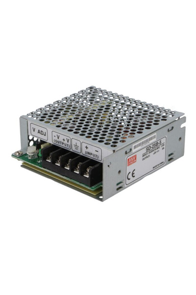 Meanwell DC-DC Voltage Converter 24 V to 5 V 25 W, SD-25 B-5, Mean Well