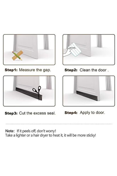 Generic مانع تيارات الهواء أسفل الباب، مانع تيارات الهواء أسفل الباب، مانع لتسربات الهواء، شريط عازل للأبواب، عرض 2 بوصة × طول 39 بوصة