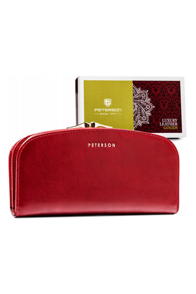 Other Large women's leather wallet with a clasp and snap closure - Peterson