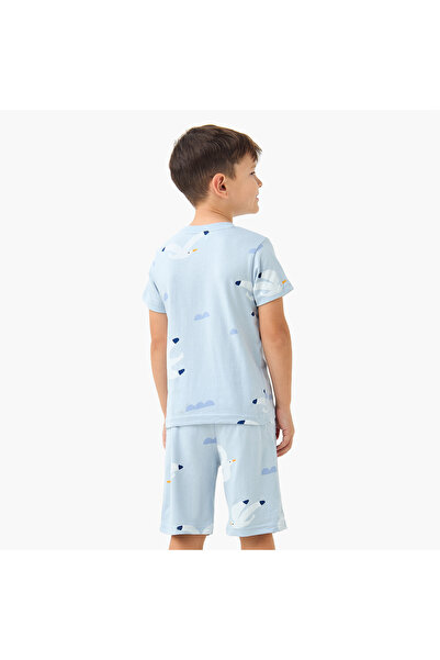 Juniors Seagull Print T-shirt and Shorts Set