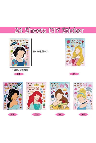 Generic ملصقات وجه مونتشي 24 ورقة