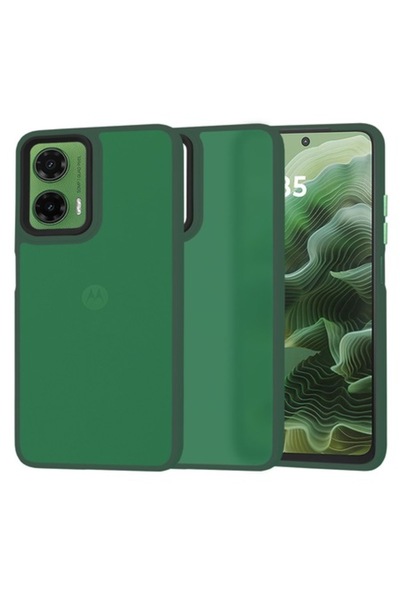 Techsuit Husă pentru Motorola Moto G35, L42, policarbonat, verde miezul nopții