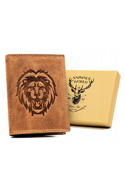 Other Large, vertical men's wallet made of genuine leather - Always Wild