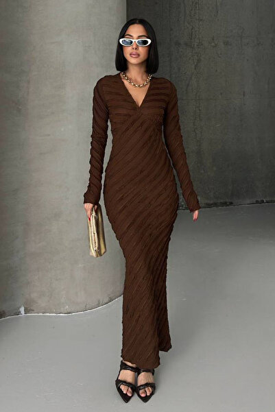 CİDDE Rochie cu volane cu decolteu în V pentru femei