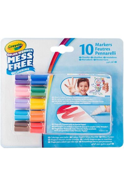 Crayola Color Wonder Mini Markers, 10 Count