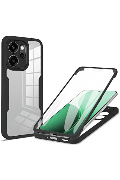 Dali ColorVerse 360 Protective Case for Oppo Reno14 F / Reno14 FS 5G, TPU, Black-Transparent (with Screen