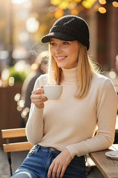 Ritagarcia قبعة محبوكة ناعمة فاخرة / قبعة - قبعة شتوية مع حافة