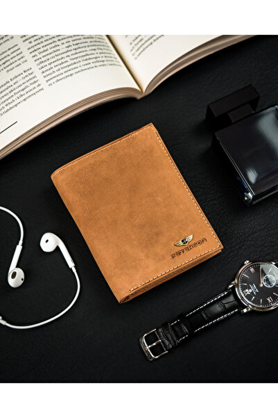 Other Large, vertical men's wallet made of genuine leather - Peterson