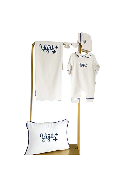 Mis Bebe Minik İnsanların Sarayı مجموعة من القماش القطني الممشط باللون الأزرق...