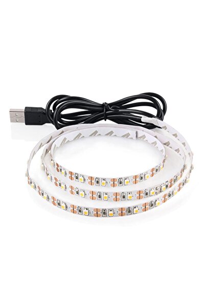 LEDONLİNE 2 Metre Beyaz Tv Arkası Led Aydınlatma 5v Usb Şerit Led Işık