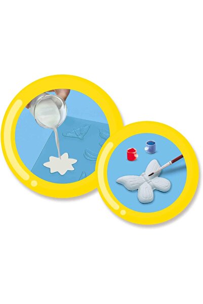 SES Creative Glitter Plaster Casting and Painting Set - Butterfly, Multicolor