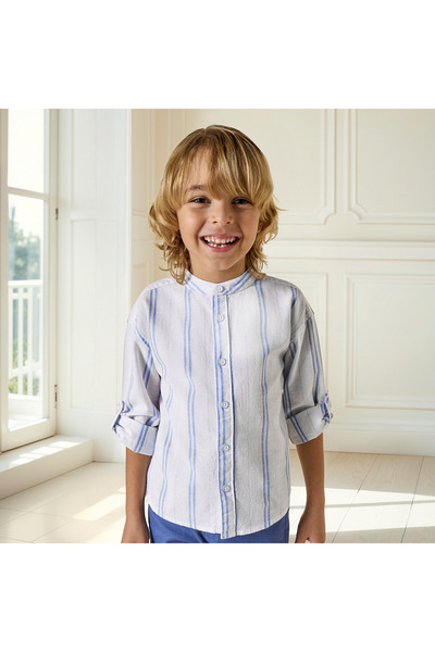 Juniors Striped Shirt and Shorts Set