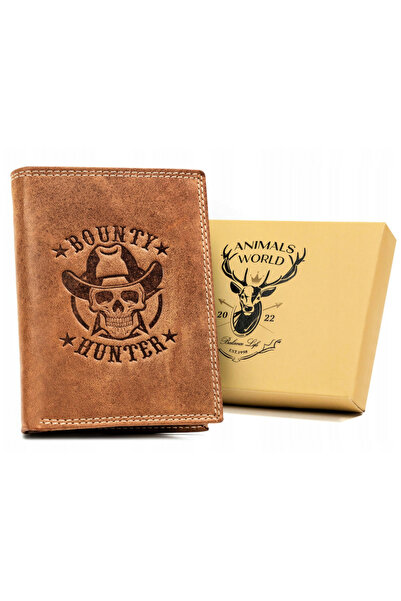 Other Large, vertical men's wallet made of genuine leather - Always Wild