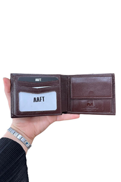 MFT Leather Design Genuine Leather Men's Coin Purse |   Marks 6704 Napa Red Brown
