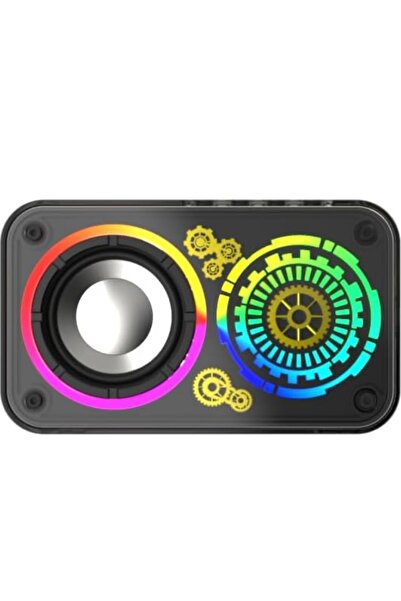 Lenyes S841 Wireless Bluetooth Portable Speaker, 10W, Bluetooth v5.3, RGB, 4H Playtime (Black)