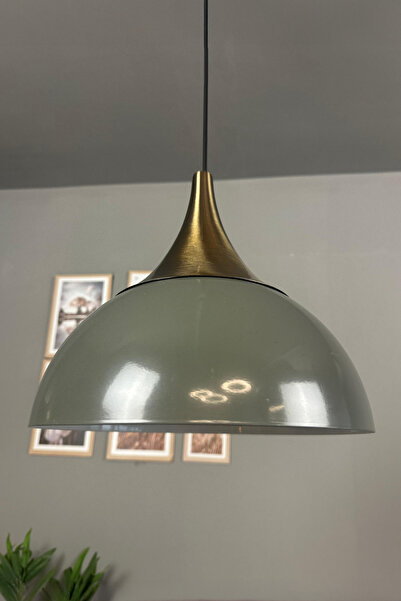 Bamyum Yimpi Antrasit Avize Tekli Sarkıt Eskitme Kubbe Başlık Salon Mutfak Kuaför Dekoratif Aydınlatma