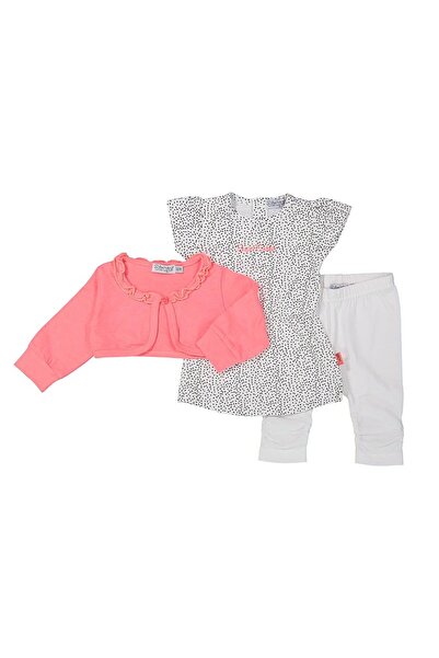 Dirkje Set bebe 3 piese: bolero, rochita buline si colanti