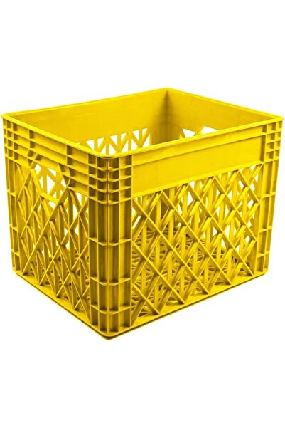 Ethic Solutions Milk Crate Ventilated Storage Box 400×320×300mm Yellow