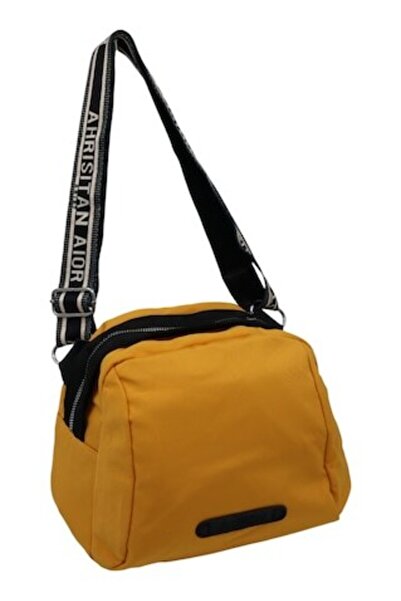 OEM Geantă crossbody din material textil pentru femei, curea reglabilă, R1929 Galben