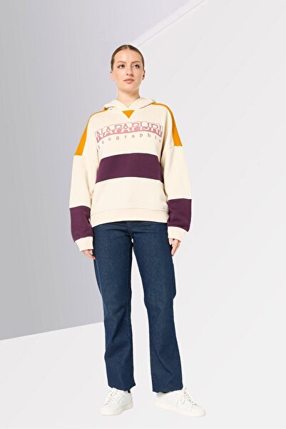 Napapijri Women Embroidered Logo Long Sleeve Hoodie, Multicolor