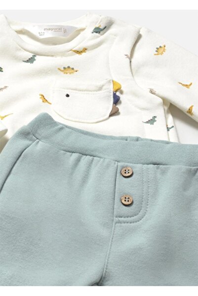 MAYORAL Baby Boy 4-Piece Top and Bottom Set Ecru 2620