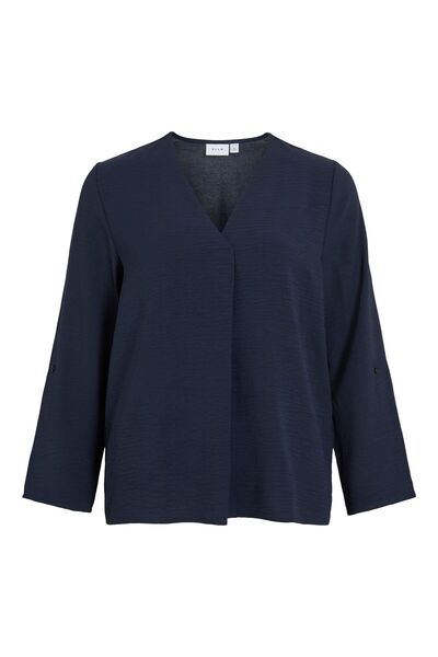 VILA Oberteil mit 3/4-Ärmeln VIJOSA V-Ausschnitt