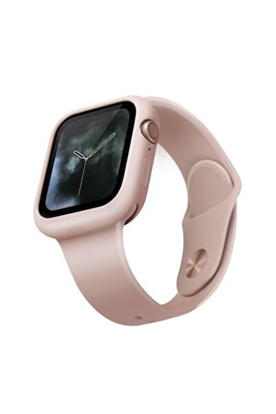 uniq Προστατευτική θήκη Lino για Apple Watch 4/5/6/SE 44mm, Σιλικόνης, Ροζ