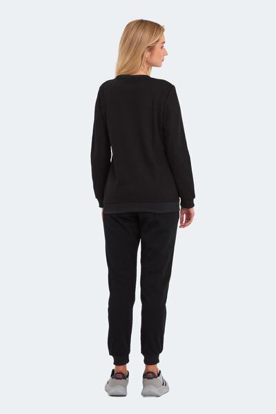 Slazenger Olinda Women's Black Tracksuit Set with Pockets