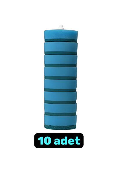 THREESTEP رؤوس تنظيف المرحاض الاستهلاكية مع الإسفنج، 10 قطع