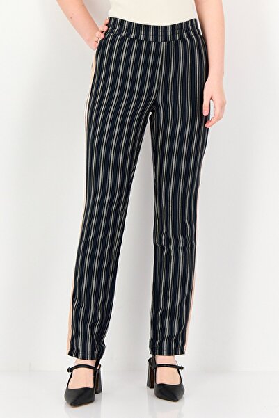 Reiko Women Street Fit Stripe Straight Leg Pants, Multicolor