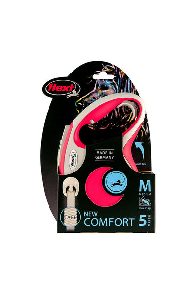 Flexi Lesă pentru câini NEW COMFORT 8 m Roșu Mărimea L